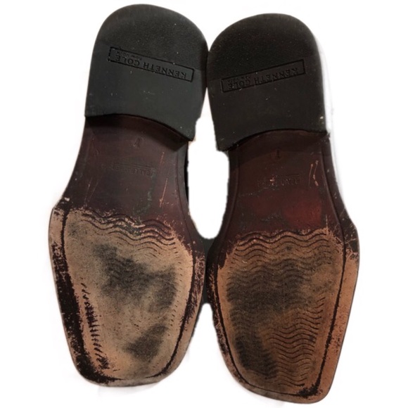 Kenneth Cole Black Leather Dress Shoes Size 7 - Picture 6 of 7